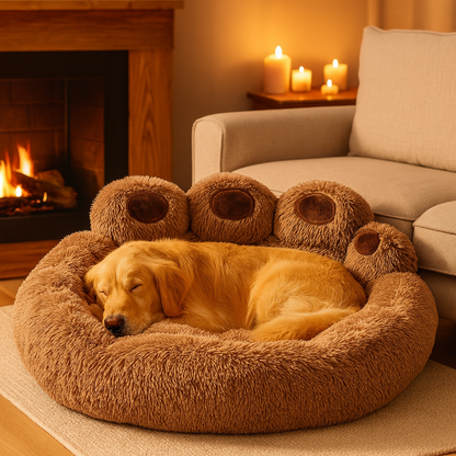 Lit en peluche Ultra confort pour Chiens & Chat - Anti-stress & douillet