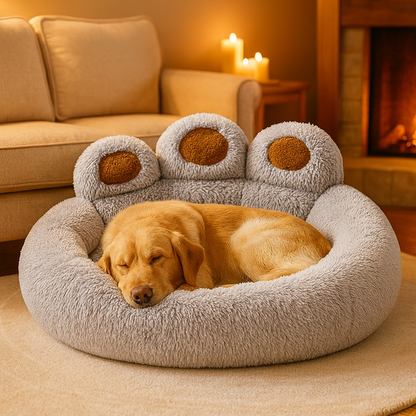 Lit en peluche Ultra confort pour Chiens & Chat - Anti-stress & douillet