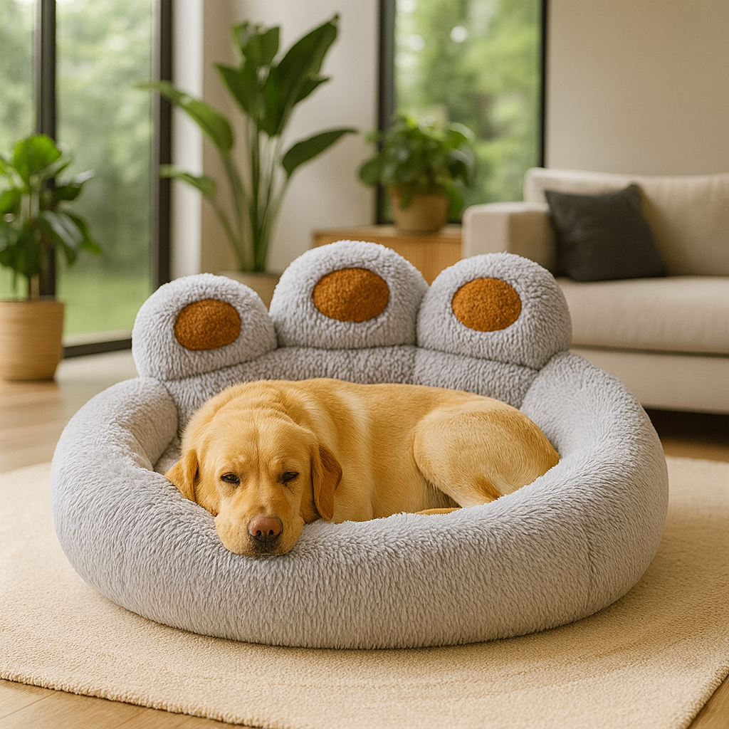 Lit en peluche Ultra confort pour Chiens & Chat - Anti-stress & douillet